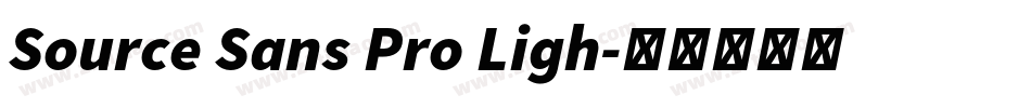 Source Sans Pro Ligh字体转换
